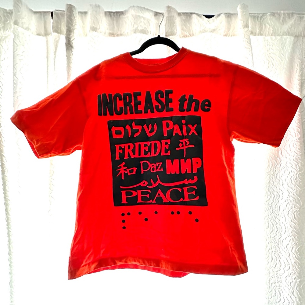 Cactus Plant Flea Market Cpfm Increase The Peace Heavyweight Tee in Orange (L)
